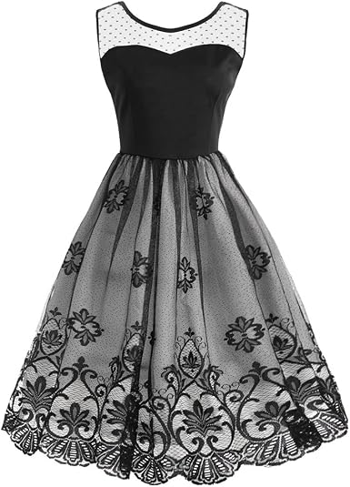 Ibaste Robe De Cocktail Pour Mariage Vintage Retro Annee 50