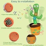 HICAS Dancing Talking Cactus Toy Repeats Songs Lights Up Volume Control Plush view 5