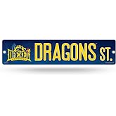 Rico Industries NCAA Drexel Dragons Standard Plastic 4" x 16" Street Sign