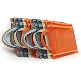 10 Pack Colored Mesh Zipper Pouch Bags with Handles, Double-Layer Nylon A4 Mesh Toy Storage Bags for Building Blocks, Puzzles & Toy Storage, Travel-Friendly Organizer for School, Office & Games