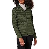 Amazon Essentials Women's Lightweight Long-Sleeve Water-Resistant Packable Puffer Jacket (Available in Plus Size)