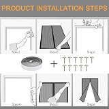 Jsdoin Magnetic Screen Door Mosquito Mesh Curtain 90x210cm Anti Fly Mesh view 7