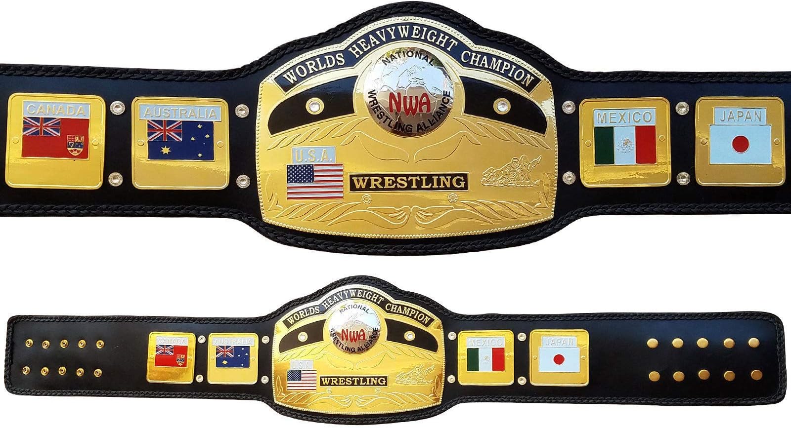 House of Highland 77 NWA Global World Heavy Weight Championship Belt Adult Size