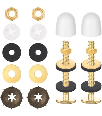 Amazon.com: Harvey™ 1/4-in X 2 1/4-in BRASS PLATED TOILET BOLT