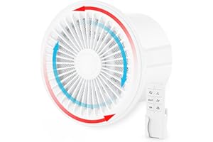 HG Power 8 Inch Bathroom Exhaust Fan 2-Way Reversible Window Fan with Remote Control, 3-Speed 2300RPM Low Noise, for Baño Kit