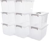 Citylife 8 Pack 5L Clear Storage Boxes with Lids 26x18x15 cm view 1