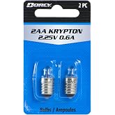 Dorcy 2AA-2.25-Volt, 0.6A Krypton Replacement Bulb, 2-Pack (41-1664)