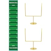 3 PCS Metal Football Goal Post Decoration Football Table Decor Football Field Goal Post Decoration Football Table Decorations for Football Theme Birthday Party Supplies