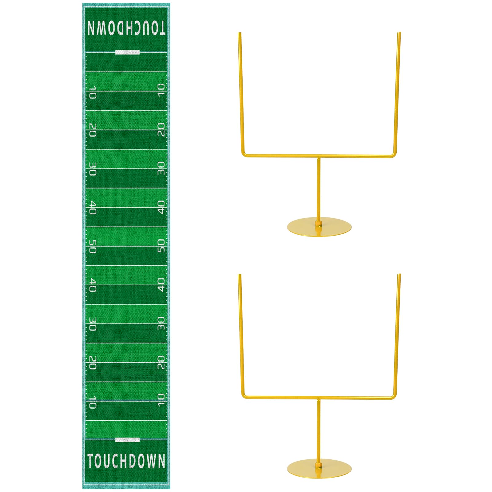 Photo 1 of 3 PCS Metal Football Goal Post Decoration Football Table Decor Football Field Goal Post Decoration Football Table Decorations for Football Theme Birthday Party Supplies