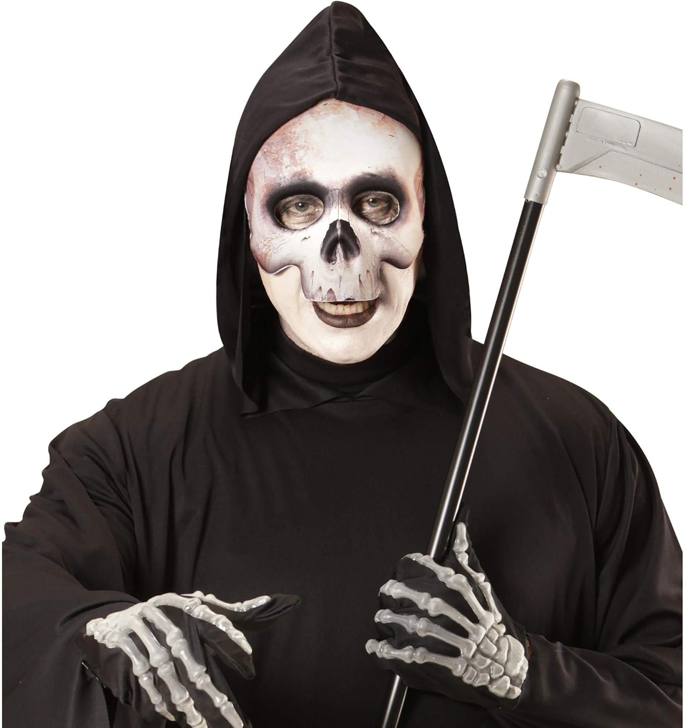Widmann CHINLESS FABRIC MASK - SKULL, Skeleton - Image 3