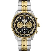 SEIKO Chronograph Quartz Black Dial Men's Watch SSB430P1