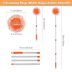 59 in Adjustable Cleaning Mop, Dolodomy