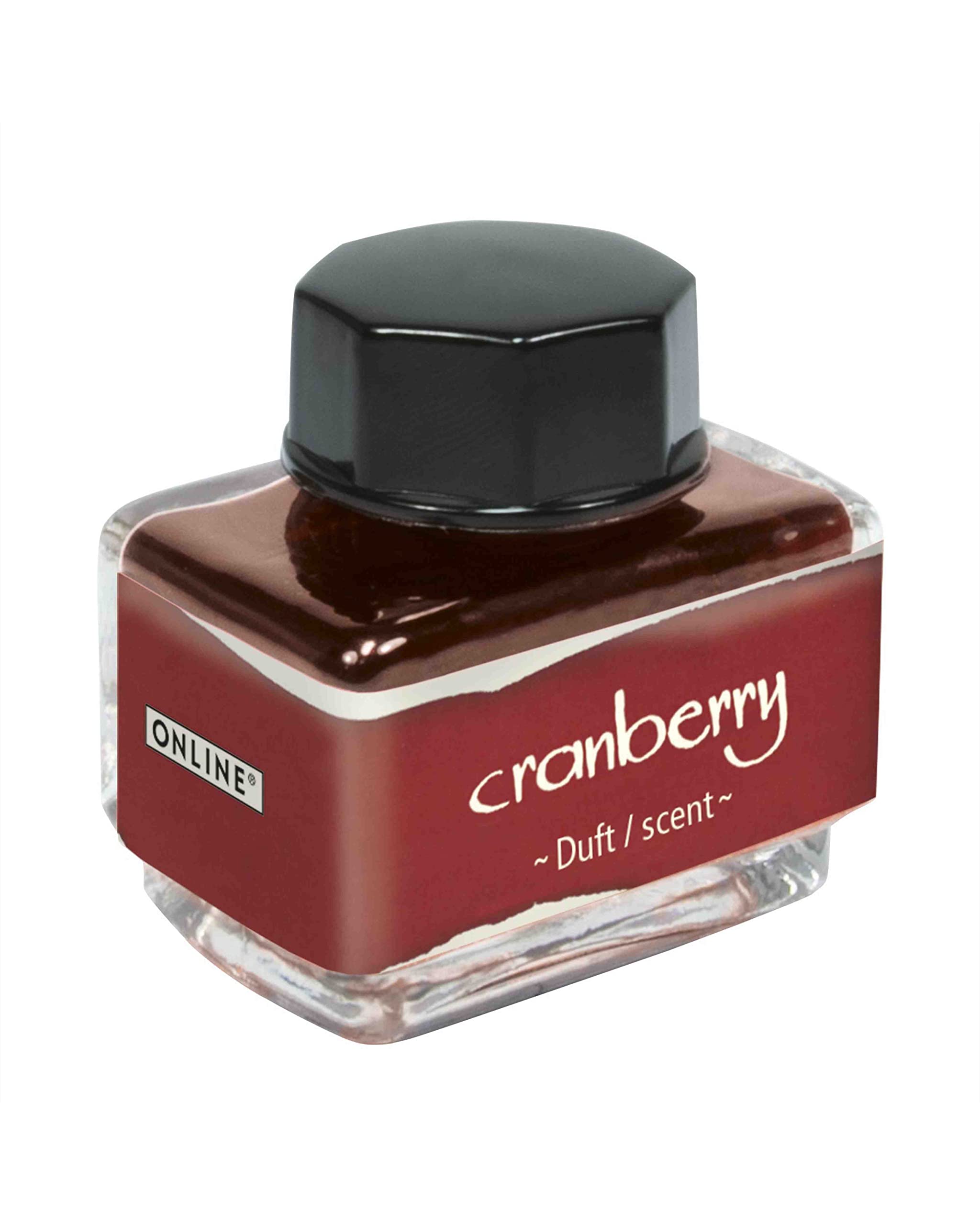 ONLINE Ink of The Senses Red, Ink Bottle 15 ml, Colourful Fountain Ink for Calligraphy, Handlettering, Writing Ink, Ink bottle for Converter, Waterbased Ink