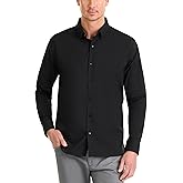Van Heusen Mens Classic Fit Stain Shield Never Tuck Stretch Solid Button Down ShirtButton Down Shirt