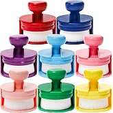 YOUEON 8 Color Flat Top Ink Blending Brushes, Craft Blender Brushes Set, Round Ink Blending Tools with Soft Bristles &amp; Color Coded Stand for Card Making, Stamping, Painting, Drawing