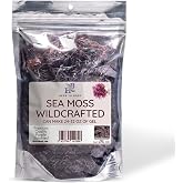 Herb To Body Purple Sea Moss &ndash; 4oz, Purple Sea Moss, Gold, 100% Wildcrafted from Saint Lucia Raw and Dried, Vegan Superfood with 90+ Minerals, Non-GMO
