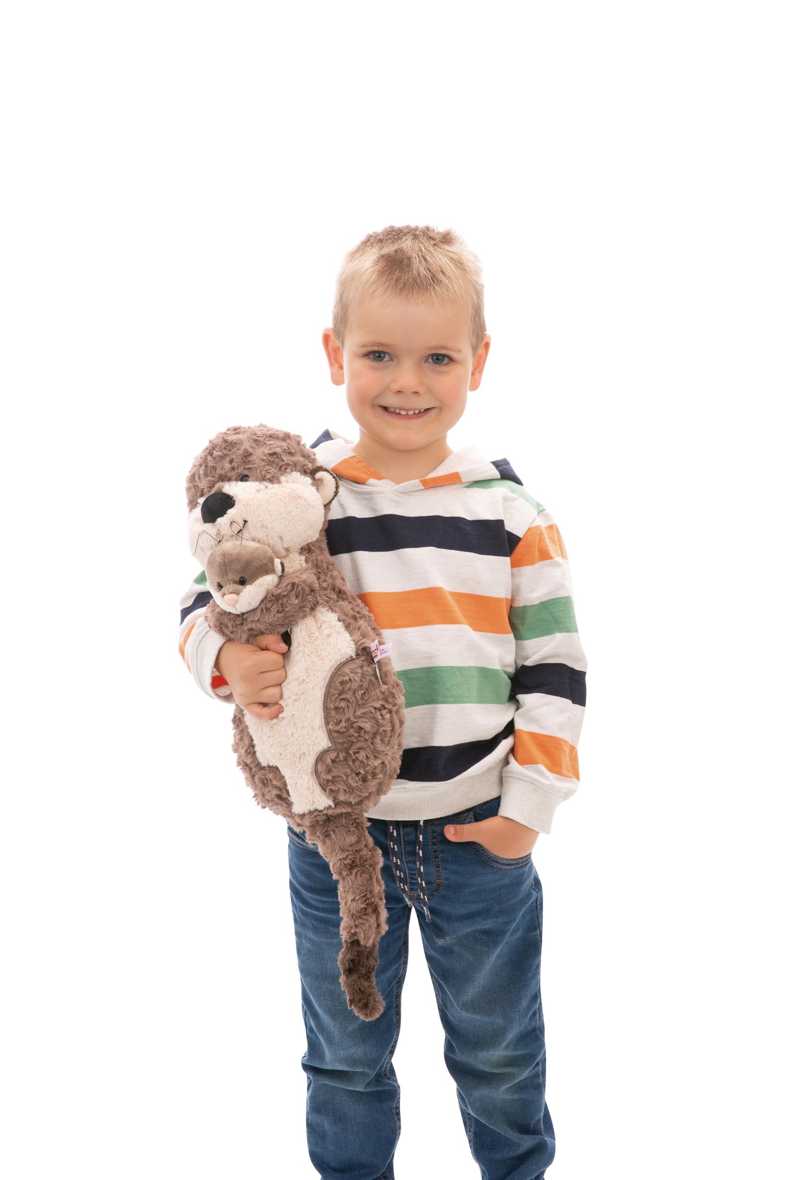 NICI Kuscheltier Otter Oda & Odalina 40 x 20 cm 2-in1 Kissen - 49169 6