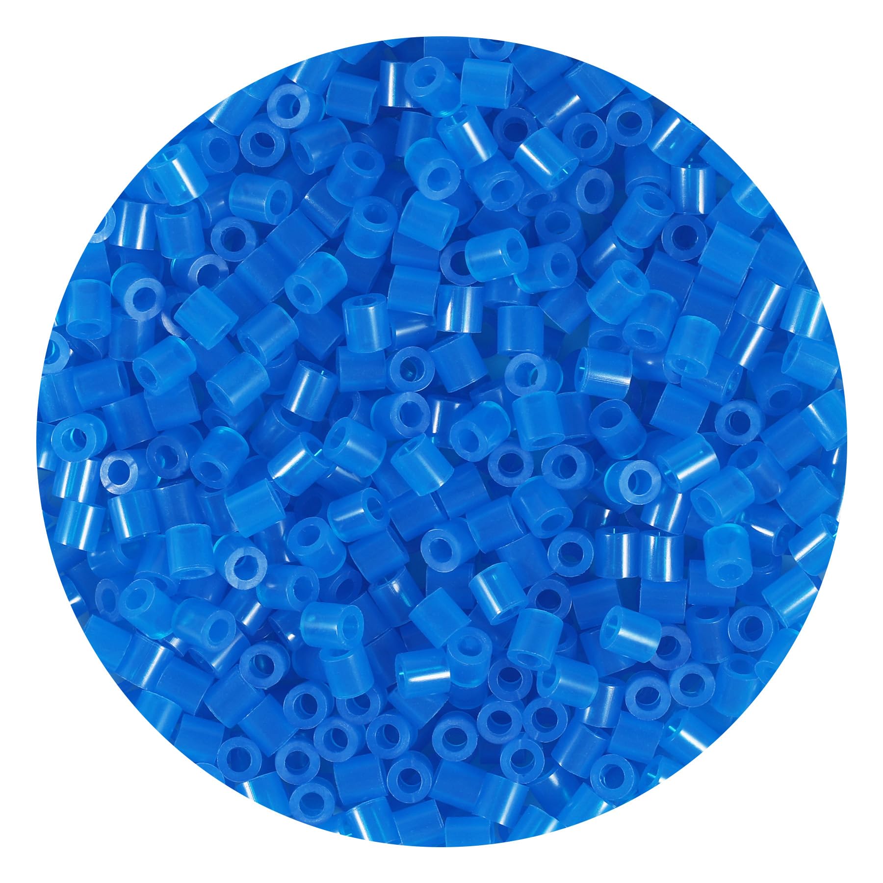 1000Pcs Loose Fuse Beads 5mm Bulk Refill Kit Fast Easy to Use Stress Relief Pixel Art Melting Beads for DIY Decor Crafts Creative Handmade Projects 3D Craft (Blue 2) — image 1