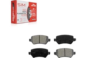 SIM Rear Semi-Metallic Disc Brake Pads SIM-1362 Replacement For 2008-2009 Saturn Astra
