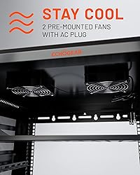 ECHOGEAR 9U Network Rack - Enclosed Wall Mount Rack