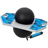 Flybar Pogo Trick Ball for Kids, Indoor &amp; Outdoor Balance Bounce Board Toy | Textured Anti-Slip Deck For Secure Jumping, Screen-Free Play For Boys &amp; Girls, Supports Up To 160 Lbs, Includes Hand Pump