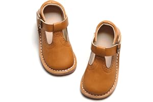 Tegeek Toddler Girl Uniform Oxford Dress Shoes Mary Jane Little Kid Loafer Flats