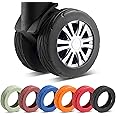 Wanzhuango Luggage Wheel Protector Covers, Black, soft