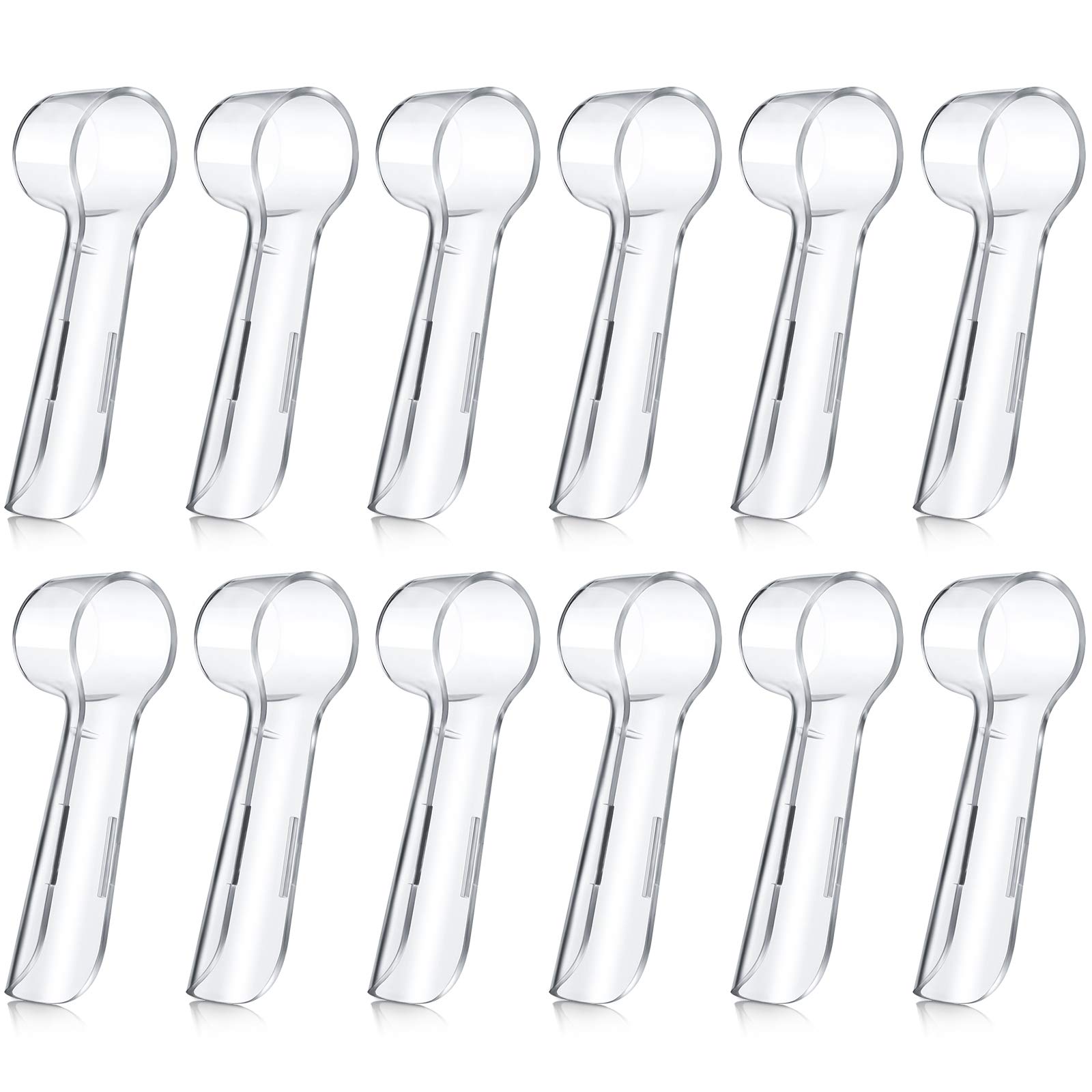 12 Pieces Electric Toothbrush Cover Brush Head Protection Cover Reusable Electric Toothbrush Heads Cover Replacement Brush Heads Cover Caps to Keep Dust Away for Travel, Camping, Family, School