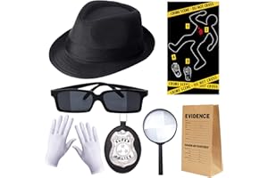Keymall Kids Spy Kit Detective Costume Accessories Set for Investigation Role Play Dress Up Costume Educational Science Gift