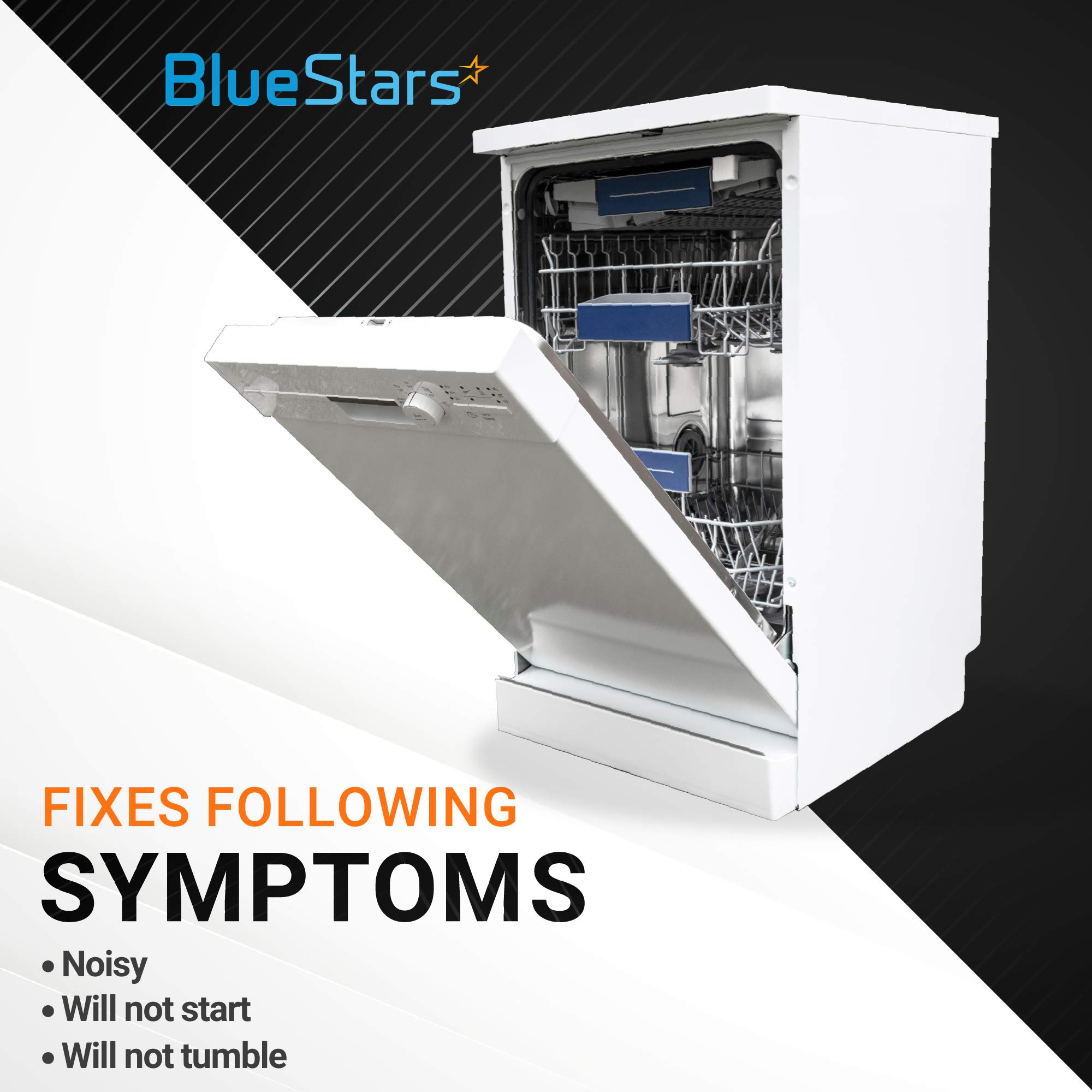 BlueStars 8212560 Dishwasher Side Mounting Bracket Replacement Kit - Compatible with Whirlpool & Kenmore Dishwashers - Replaces 1201084 AP3953705 PS1487167 - PACK OF 2
