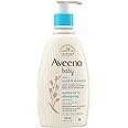 Aveeno Baby Daily Wash & Shampoo baby’s hair & Sensitive Skin Cleanser with Natural Oat Paraben Free & Phthalate Free, sulfat