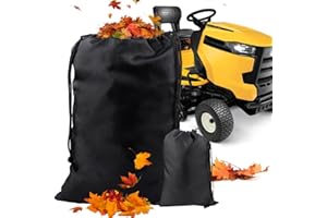 CREIYUAN Leaf Bag for Lawn Tractor, Durable 54 Cubic Feet 120 inch Opening Garden Lawn Mower Leaf Bags for Fast Garden Leaf Cleaning, Universal Fit Leaf Bag for Riding Lawn Mower (Upgrade)