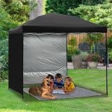 NINAT 3M Gazebo Sunwall Waterproof Sunshade Privacy Panel for Straight Leg view 4