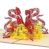 WhatSign Chinese New Years Cards 2025-3D Pop Up