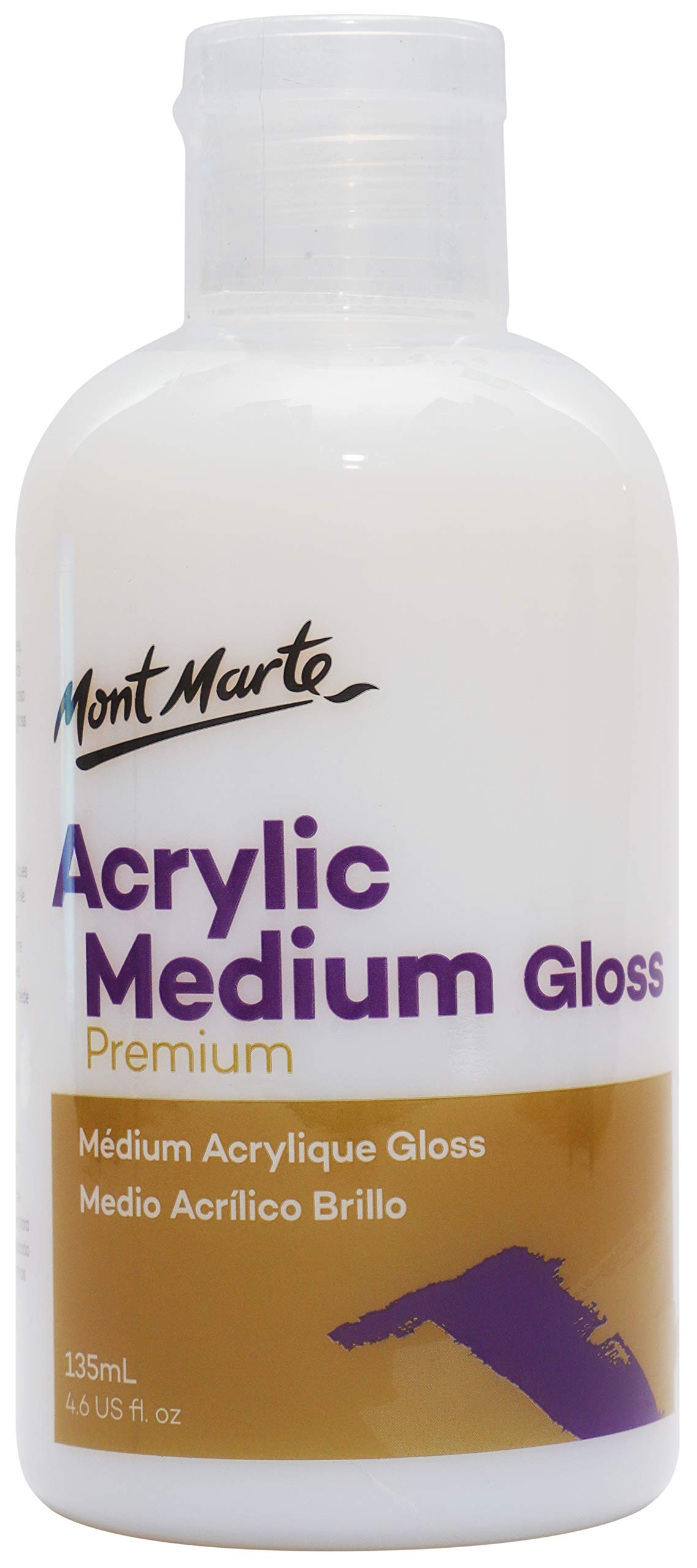 Mont Marte MAMD0001 Gloss Acrylic Medium - 135ml