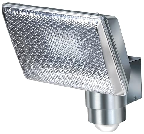 Brennenstuhl Power LED-Strahler / LED-Leuchte mit Aluminium-Gehäuse für außen und innen mit Bewegungsmelder (IP44 geschützt, 