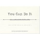 Loved Creations Morse Code Bracelets, Strength Inspirational Morris Code Bracelet for Women, 925 Sterling Silver Blessed Jewelry Gifts for Women Men