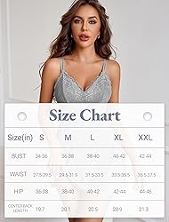 Avidlove Womens Lingerie Lace Trim Sleep Dress Sexy