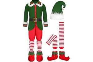 Costumerry Elf Costume for Boys Kids Christmas Elf Outfit