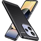 Natbok Designed for Redmi Note 14 5G Case,Flexible TPU [Brushed Texture] [Anti-Slip] Shockproof Military Protection Bumper Phone Case,Slim Case Cover for Xiaomi Redmi Note 14 5G,Black