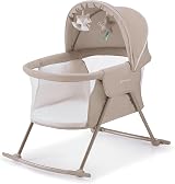 Kinderkraft LOVI 3 in 1 Baby Crib Travel Cot Rocker Beige