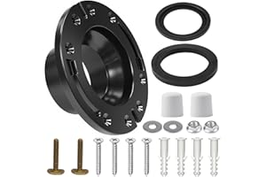 Popbee RV Toilet Seal Replacement Kit for 300 310 320 Models Rv Toilet Repair Parts 385345892 Flange, 385311652 Base Seal and 385311658 Flush Gasket Floor Flange Kit, 3 in 1 Combo Kit