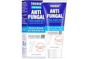 TAGRID Antifungal Cream, Psoriasis, Seborrheic Dermatitis, Ringworm Treatment for Humans, Tinea Versicolor Treatment, Clinically Proven Maximum Relief - 100g