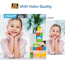 4K Wireless WiFi IP Camera,1800mAh Battery,Upgrade