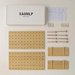 XAOMLP Wooden Pegboard Modular Display Organization