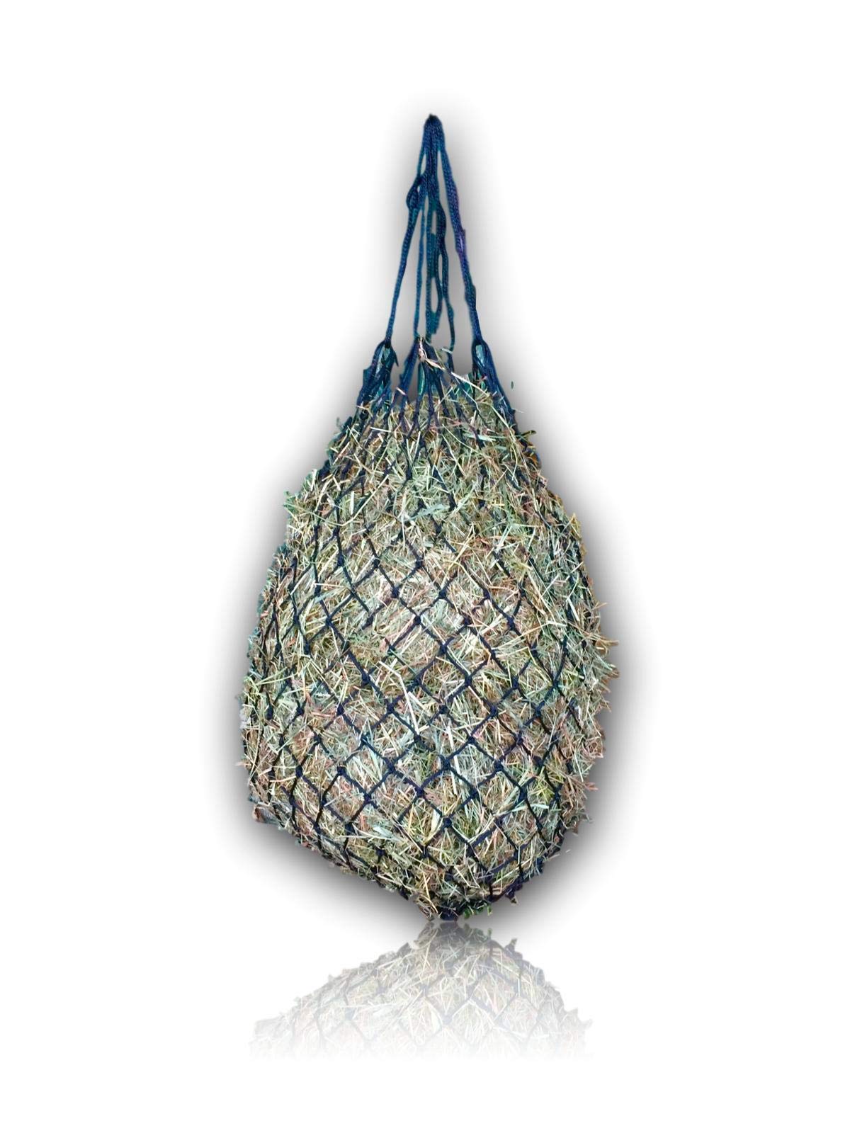 Pferdelinis Extra Large Hay Net for Horses - 5 cm x 5 cm Mesh - Species-Appropriate Feeding - Improved Digestion - Black