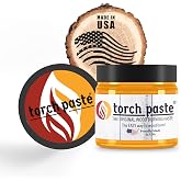 Torch Paste - The Original Wood Burning Paste | Made in USA | Heat Activated Non-Toxic Paste for Crafting &amp; Stencil Wood Burning | Accurately &amp; Easily Burn Designs on Wood, Canvas, Denim &amp; More | 3 OZ