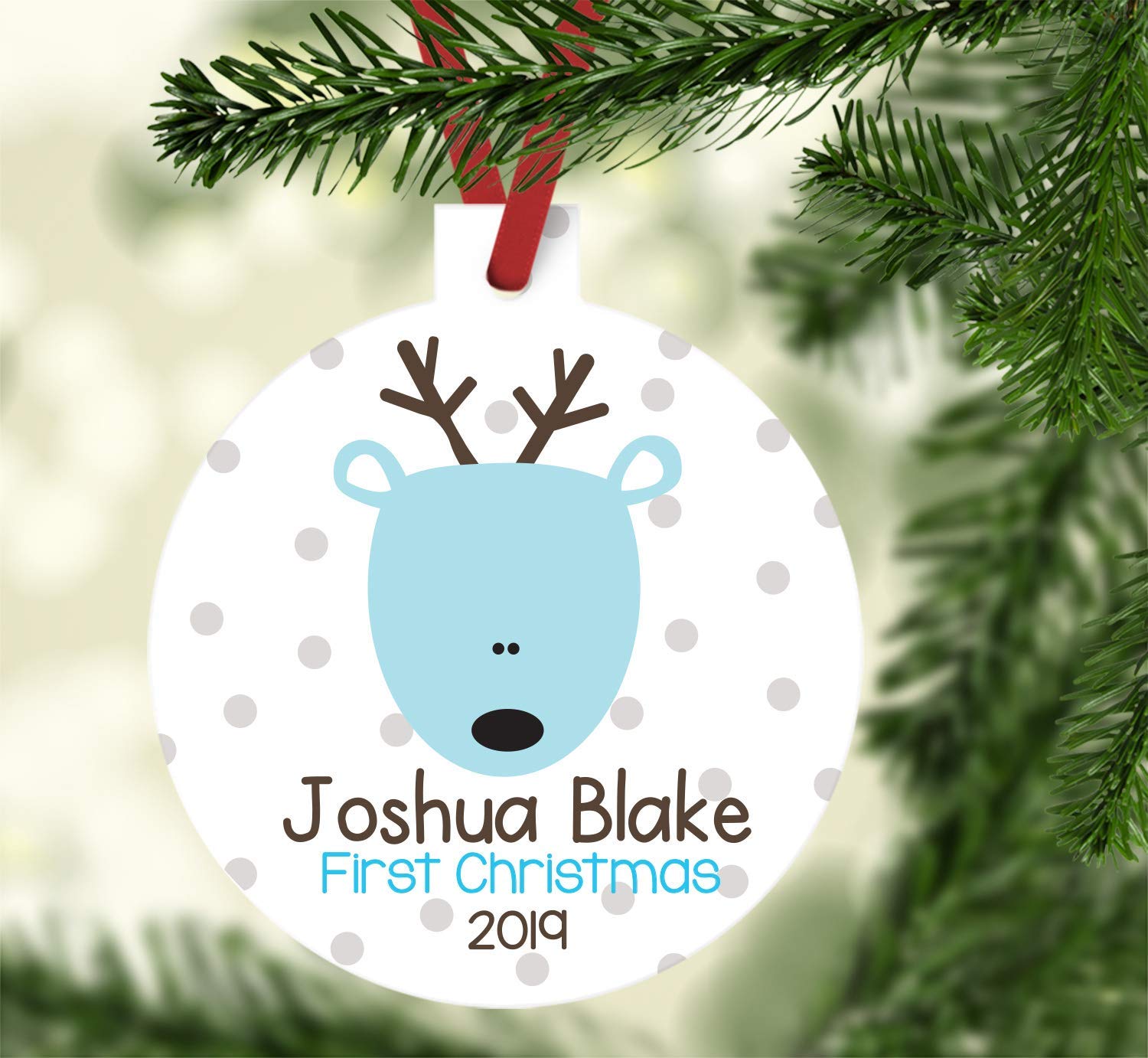 personalized baby's first christmas ornament 2019