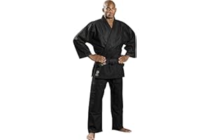 Ronin Brand Black Judo/Ju-Jitsu Uniform - Martial Arts Gi for Kempo, Kendo, BJJ, Karate, Grappling, Aikido, Aiki-Jujitsu