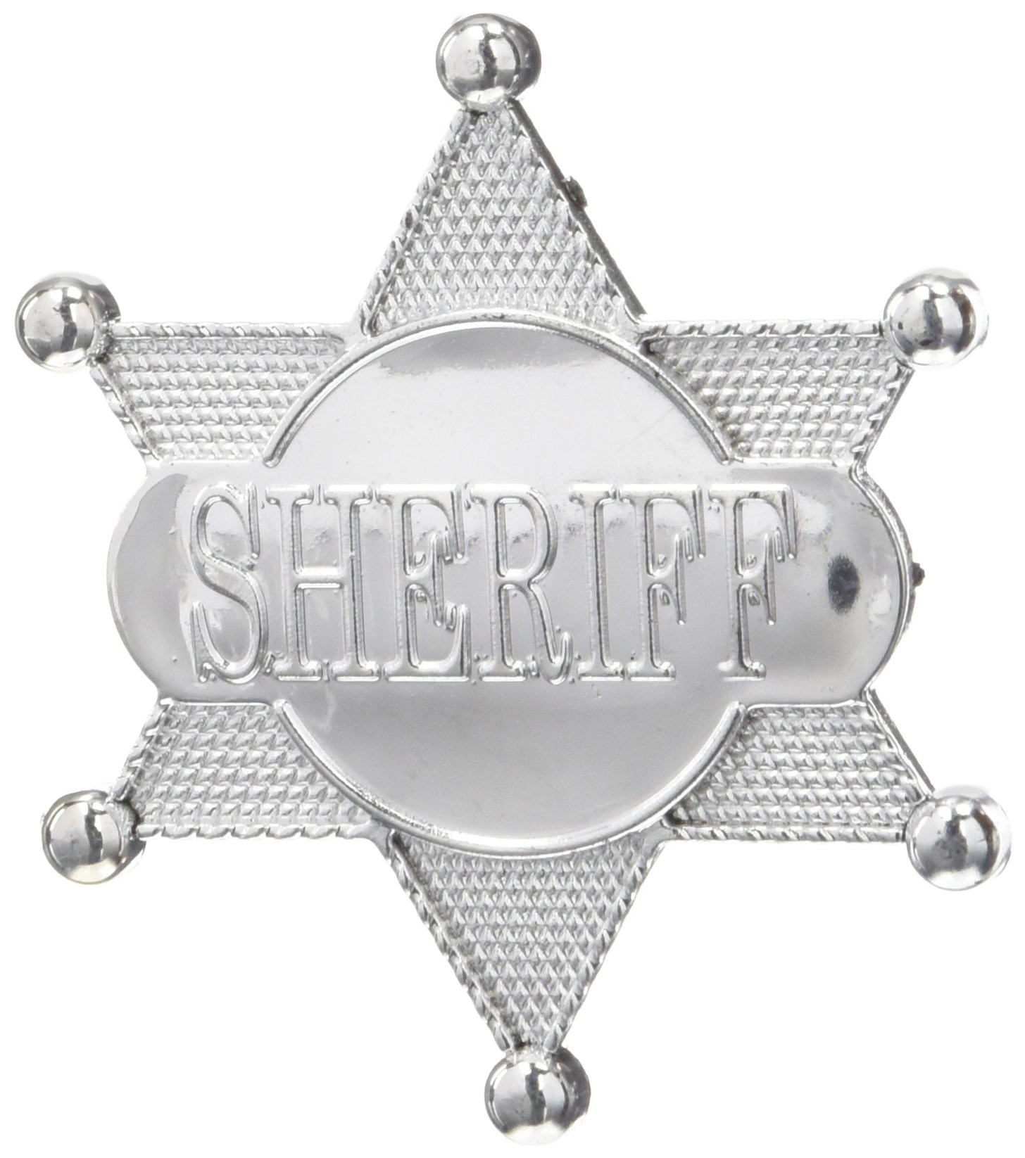 Viving Costumes PVC Sheriff Badges, 8 cm